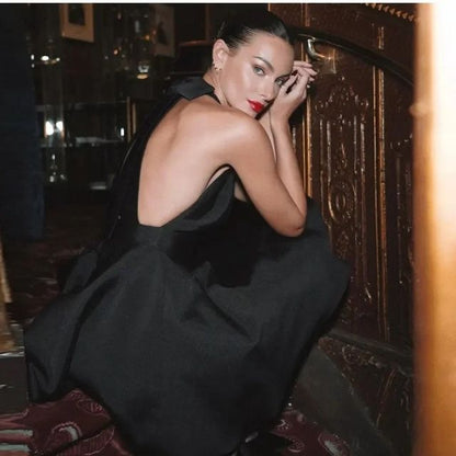 Levoire | Robe cocktail satin évasée