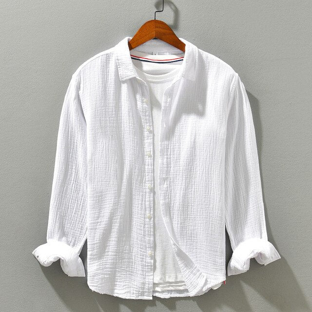 Levoire | Chemise En Coton Confortable Hommes Blanc