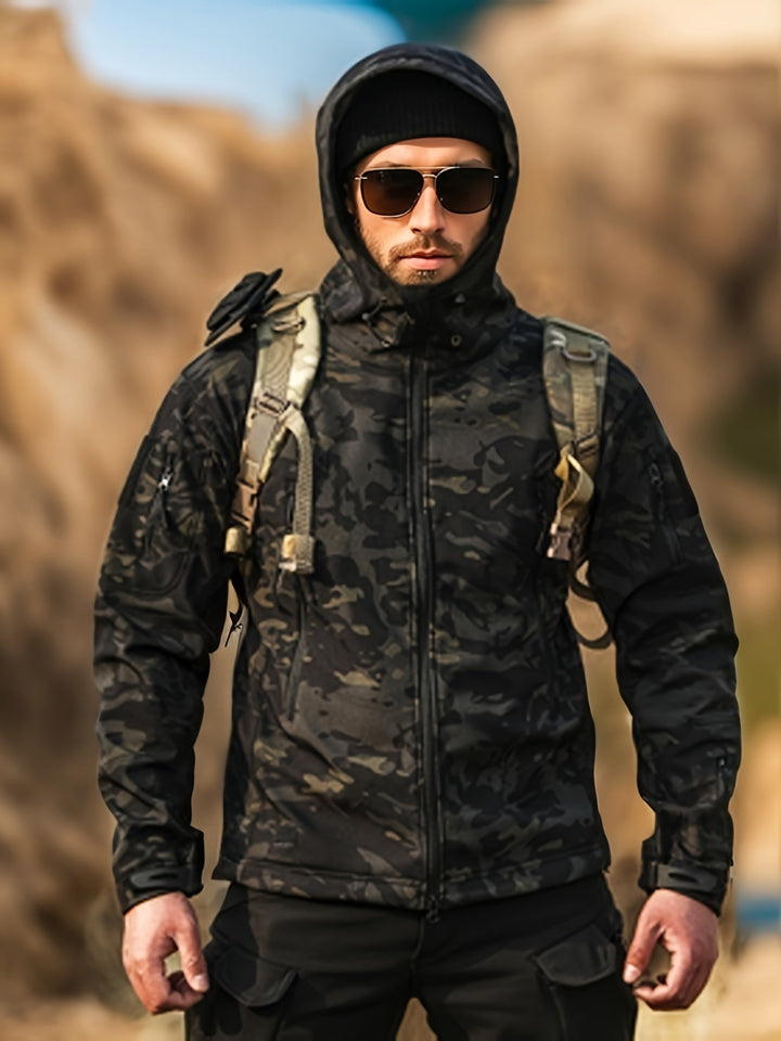 Levoire | Veste Imperméable Pour Hommes Avec Motif Camouflage