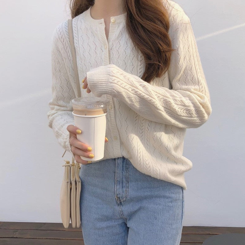 Cardigan pour femmes avec motif en relief Levoire