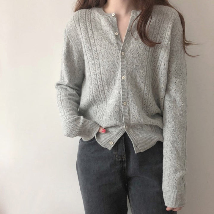 Cardigan pour femmes avec motif en relief Levoire