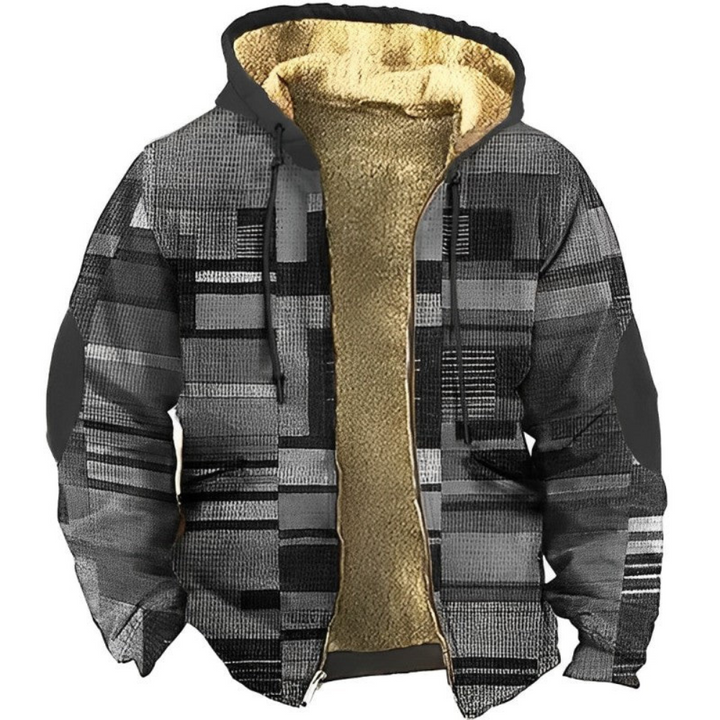 Levoire | Veste en polaire colorée avec capuche Gris