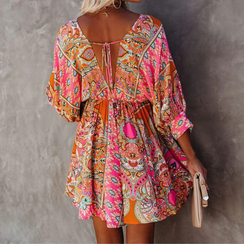 Levoire | Robe Bohème Courte Tendance Pour Femmes
