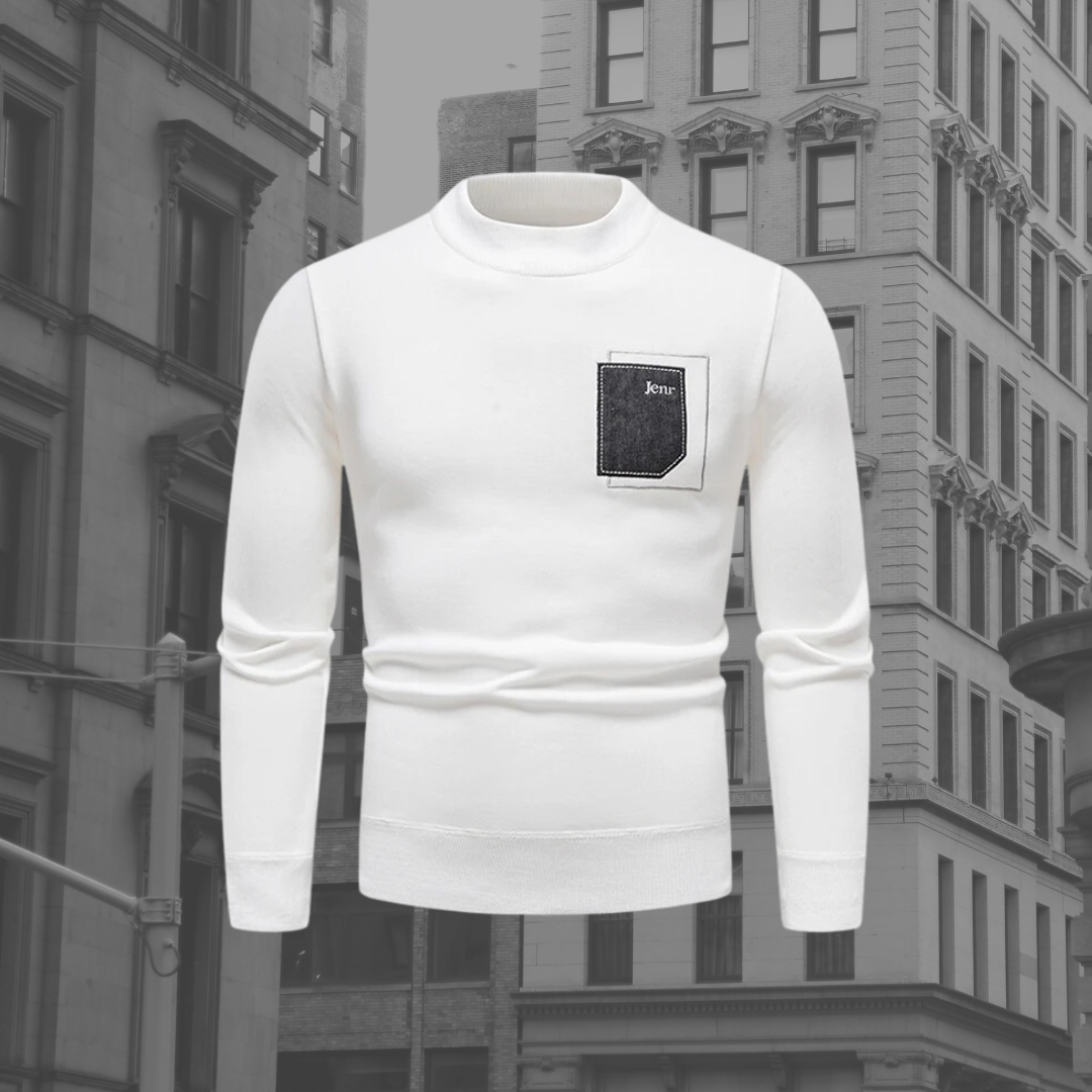 Levoire | Pull En Tricot Décontracté À La Mode Pour Hommes Blanc