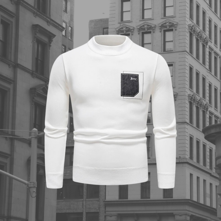 Levoire | Pull En Tricot Décontracté À La Mode Pour Hommes Blanc