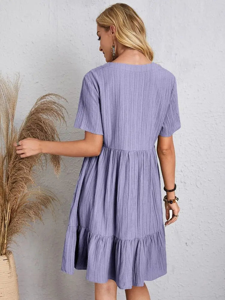 Levoire | Robe D'Été Stylée À Décolleté En V