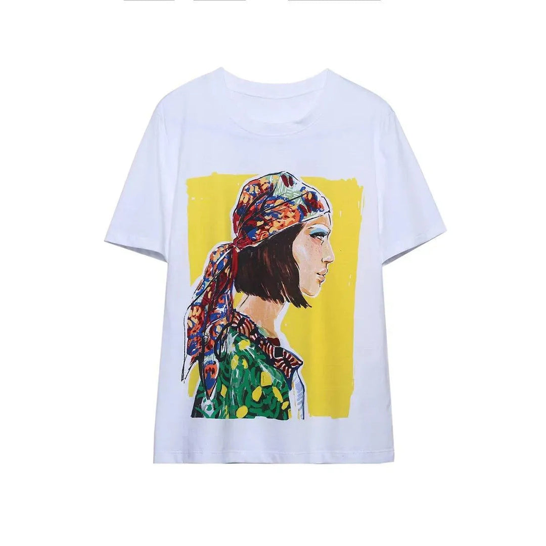 Levoire | t-shirt imprimé à manches courtes pour femmes Image 3
