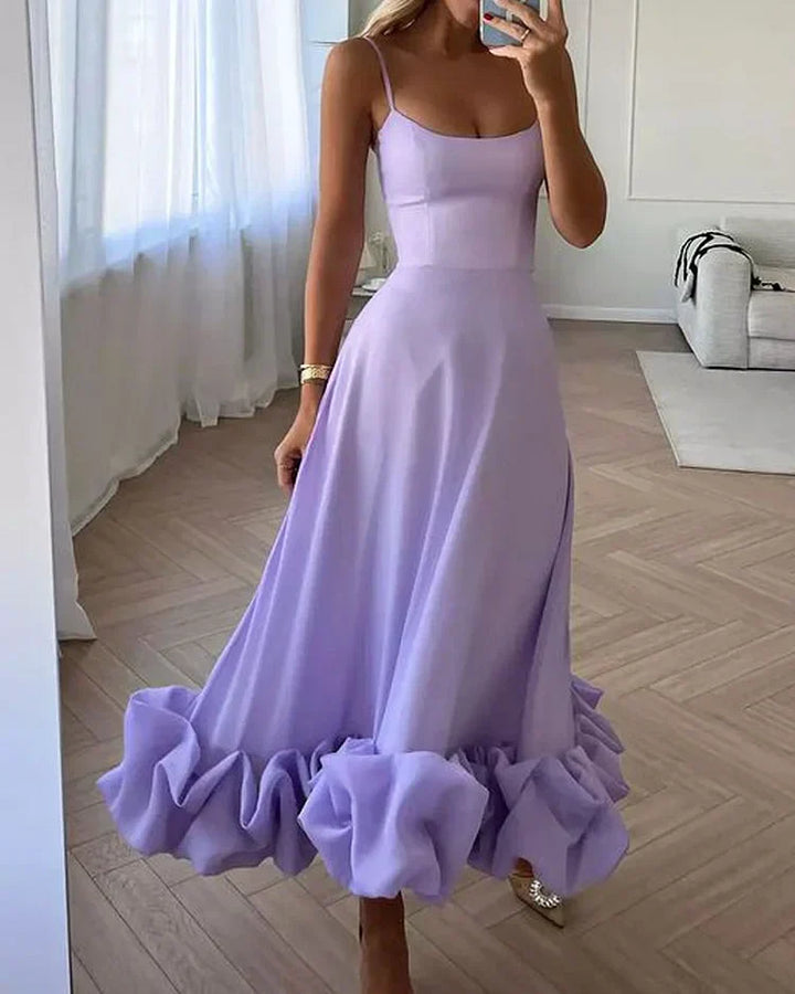 Levoire | Robe Unie Confortable Lilas