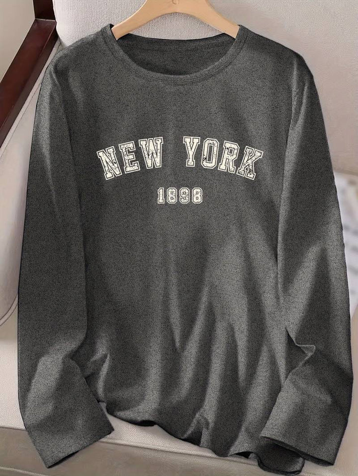 Levoire | T-Shirt À Col Rond Avec Impression New York