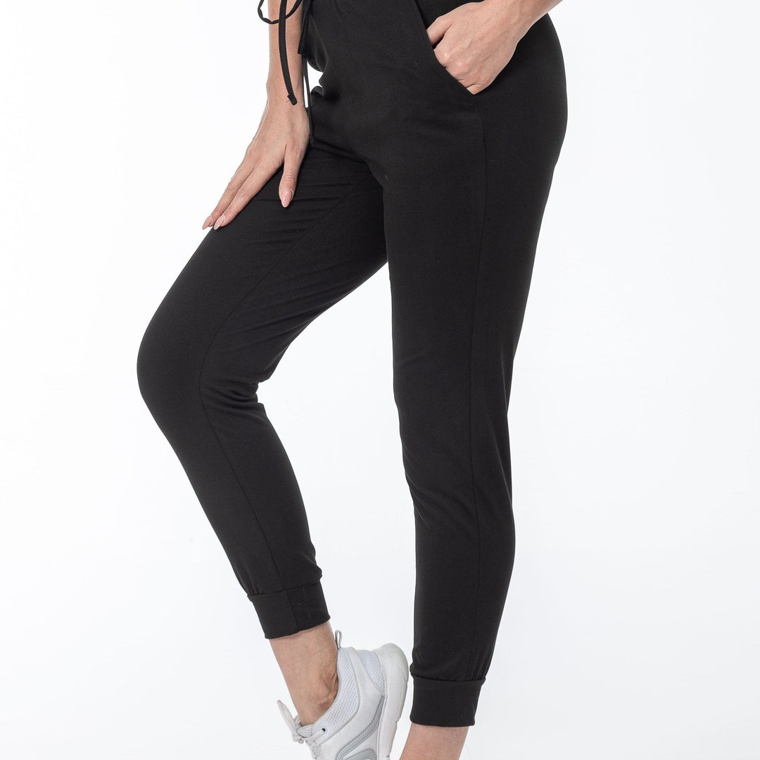 Levoire | Pantalons De Loisirs Confortables À Taille Haute Noir