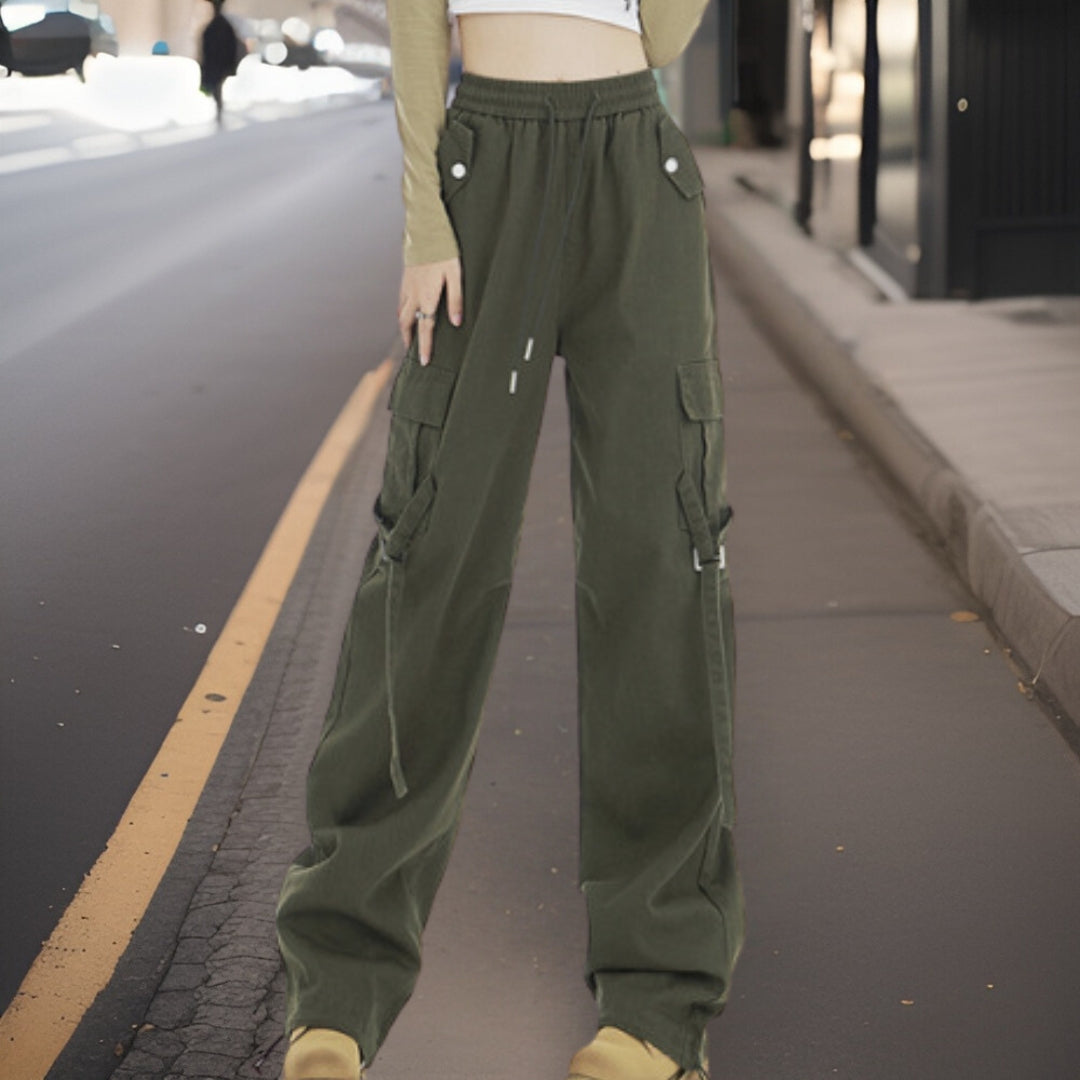 Levoire | Pantalons Cargo Larges À La Mode Sotilask vert