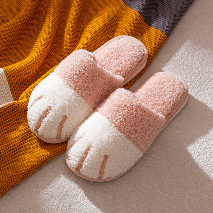 Levoire | De Chat Chaussons Chauds Rose