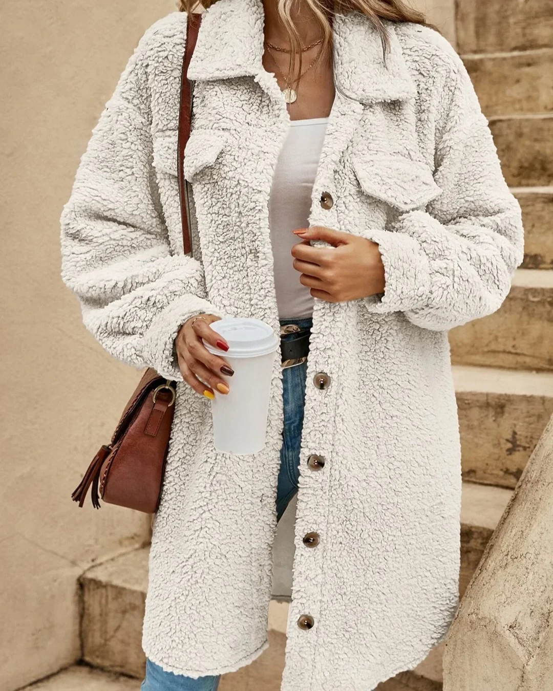 Levoire | Manteau en Teddy Chaud pour Femmes
