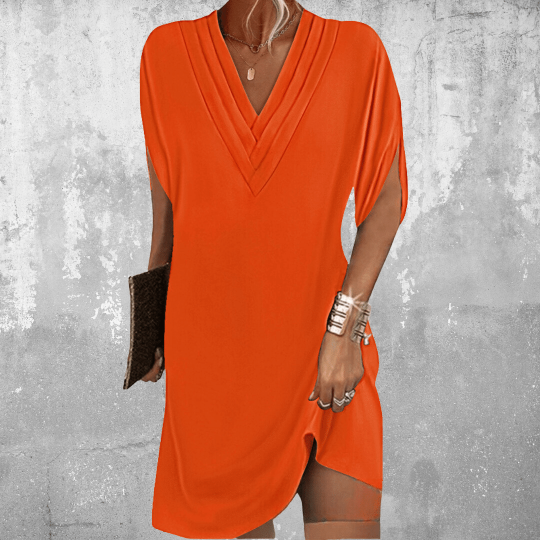 Levoire | Robe élégante couvrant le ventre Orange