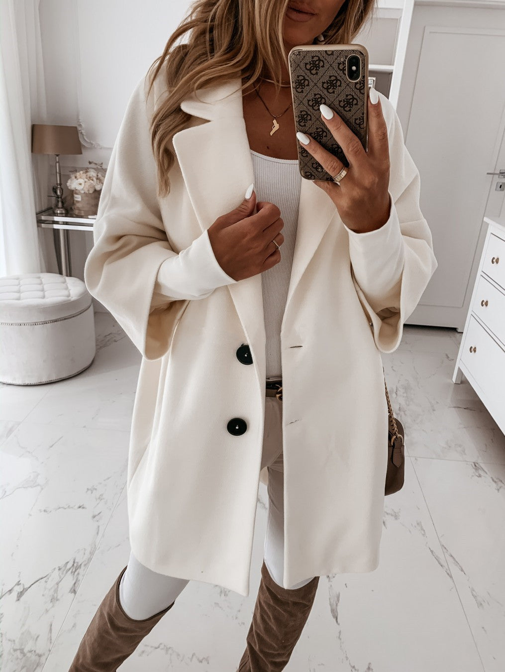 Levoire | Ensemble Raffiné Coupe Moderne Femme Blanc