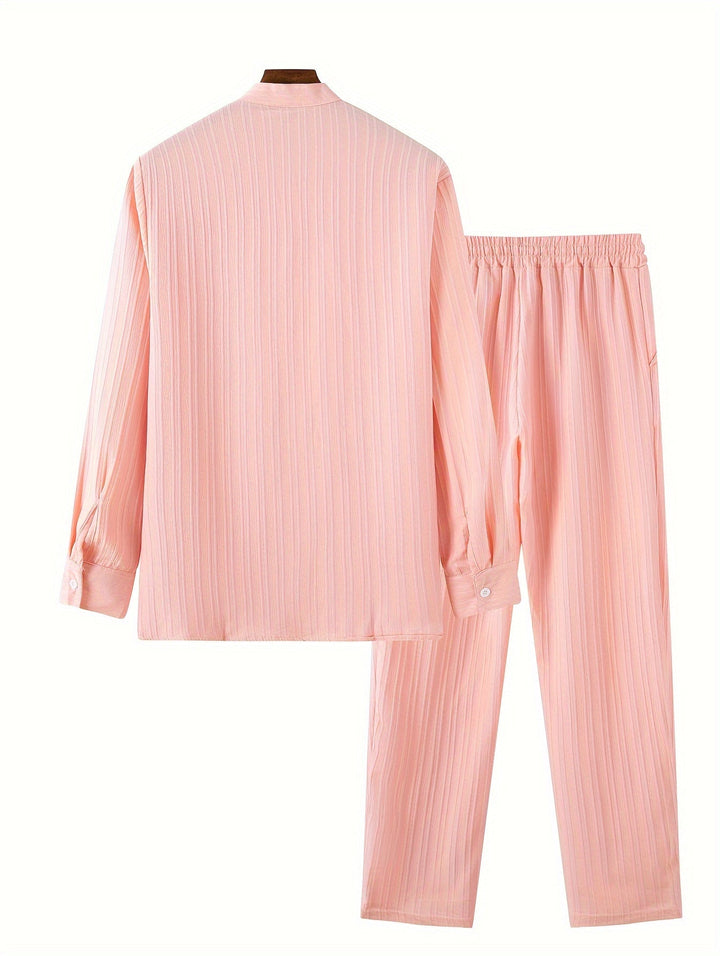 Levoire | T-Shirt À Manches Longues Unicolore Et Pantalons De Survêtement