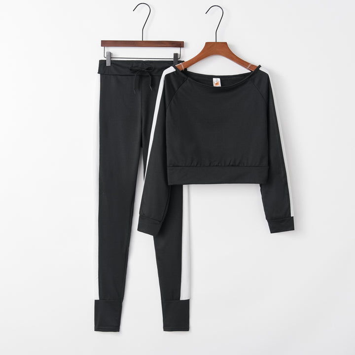 Ensemble de loungewear sportif pour femmes avec top court et pantalons ajustés Levoire