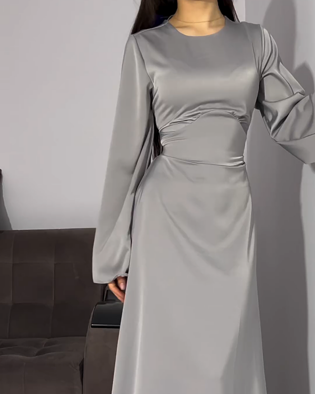 Levoire | Robe de soirée élégante avec corset Gris