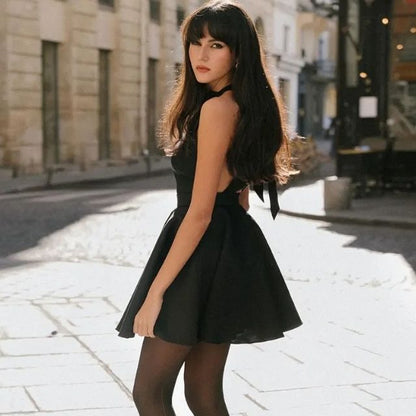 Levoire | Robe cocktail satin évasée