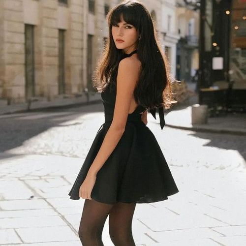 Levoire | Robe cocktail satin évasée