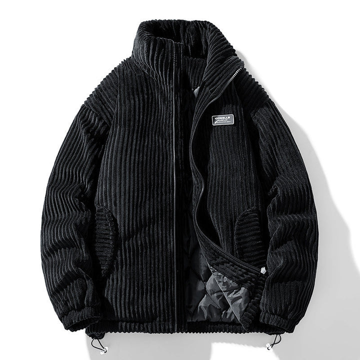 Levoire | Veste En Corduroy Rétro Épaisse Noir
