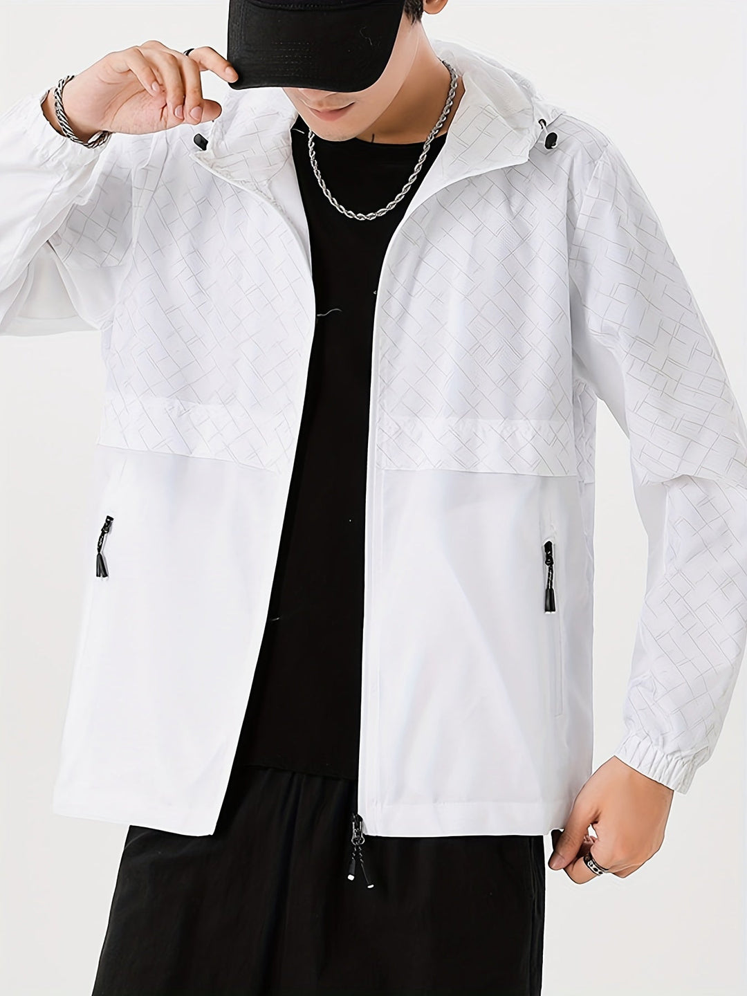 Levoire | Veste De Pluie Pour Hommes À Motif Écossais