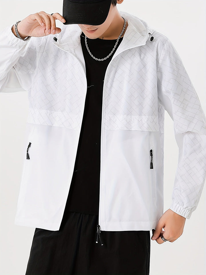 Levoire | Veste De Pluie Pour Hommes À Motif Écossais