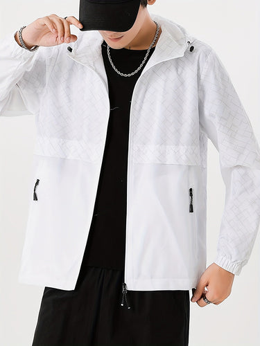 Levoire | Veste De Pluie Pour Hommes À Motif Écossais