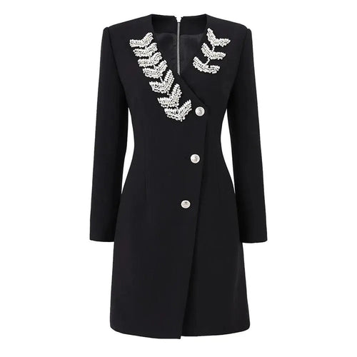 Levoire | Robe Femme À Manches Longues Et Décolleté En V