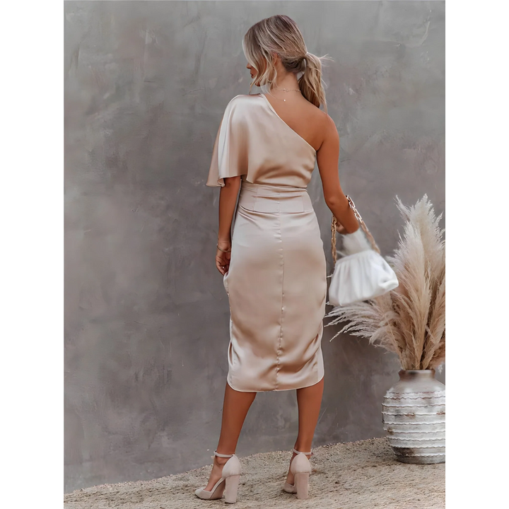 Levoire | Robe mini asymétrique pour les invitées de mariage pour femmes