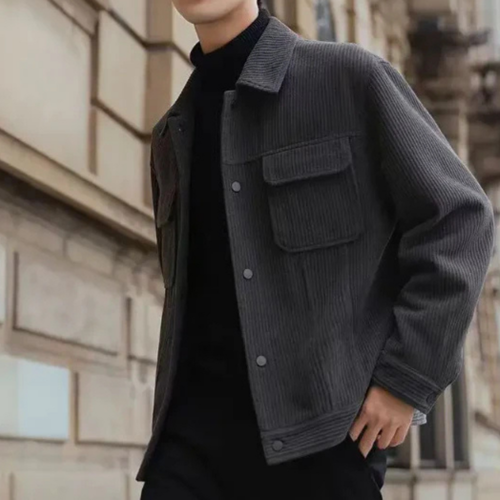 Levoire | Veste En Corduroy Pour Hommes Style Vendange