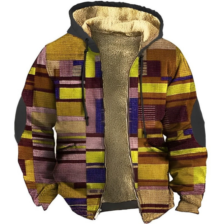 Levoire | Veste en polaire colorée avec capuche Jaune