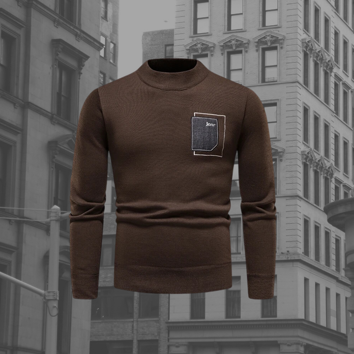 Levoire | Pull En Tricot Décontracté À La Mode Pour Hommes Braun