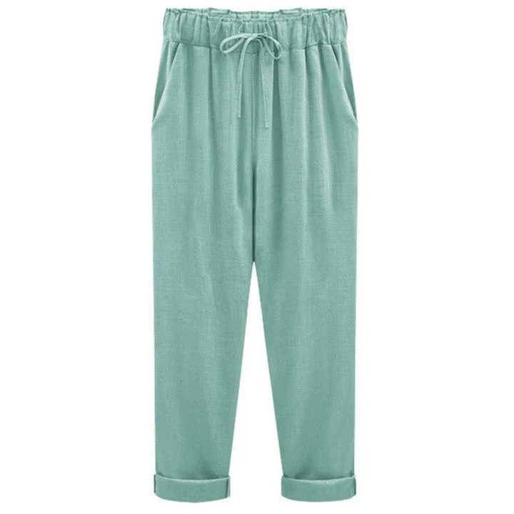 Levoire | Pantalons d'été décontractés pour femmes avec cordon Vert