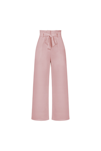 Levoire | Pantalon En Lin Pour Femmes Long Rosa