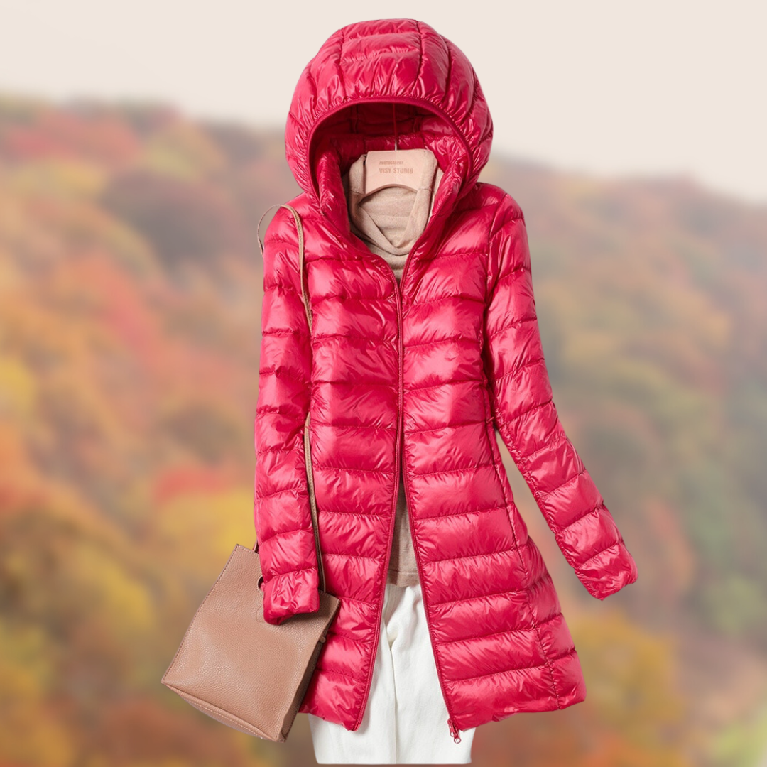 Levoire | Veste De Transition Ultralight Pour Femmes Avec Capuche Rot
