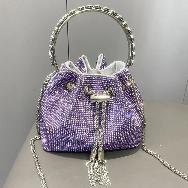 Levoire | Sac pour femmes avec des diamants brillants Lila Taille moyenne