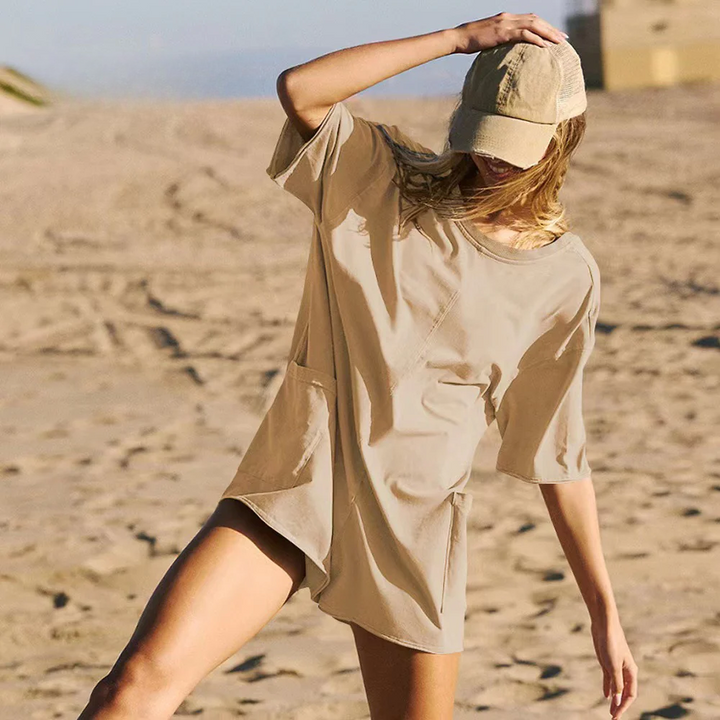 Levoire | Confortable Combinaison Réversible Extra Longue Avec Poches Khaki