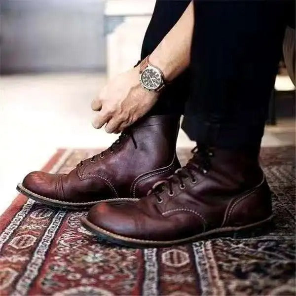 Levoire | Cuir Chaussures Marron foncé