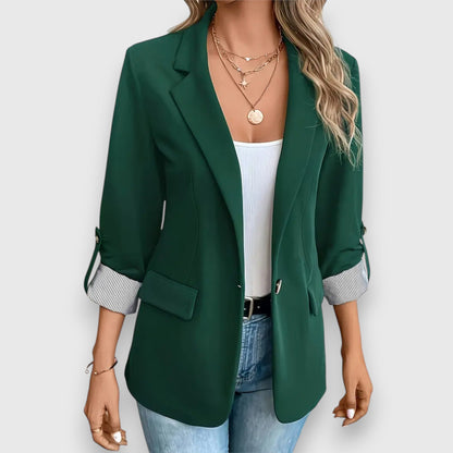Levoire | Schlichter Blazer Au Coupe Moderne Vert