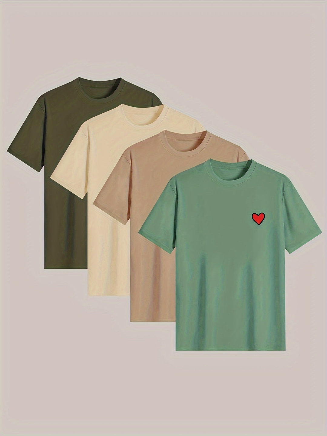 Levoire | T-Shirt De Pyjama Pour Homme Avec Imprimé Cœur Tendance