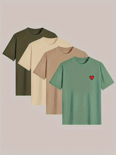 Levoire | T-Shirt De Pyjama Pour Homme Avec Imprimé Cœur Tendance