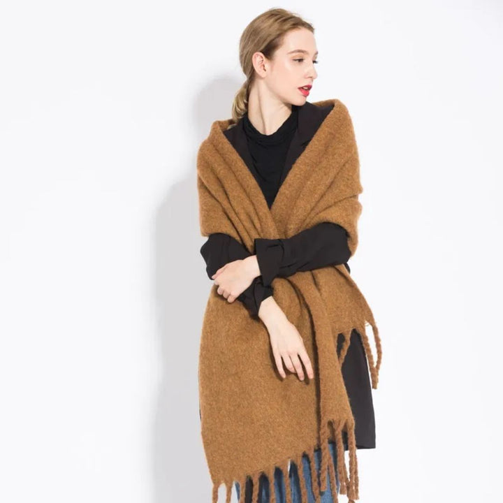 Levoire | Luxueux Chaud Cachemire Doux Écharpe Braun