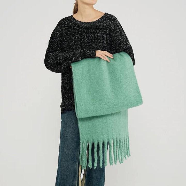 Levoire | Luxueux Chaud Cachemire Doux Écharpe Vert clair
