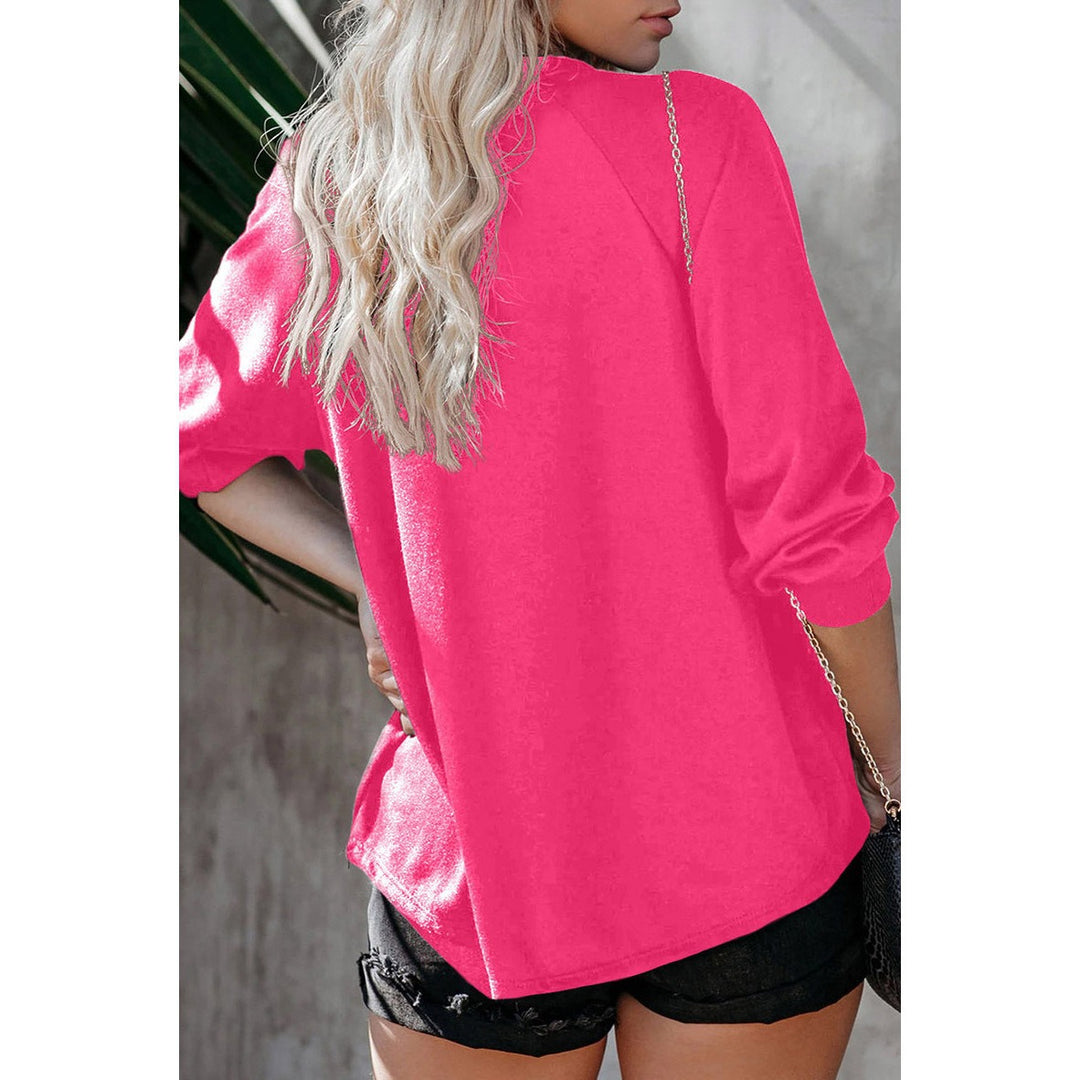 Sweat-shirt femme à épaule dénudée avec imprimé motivant Levoire