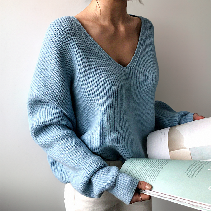 Levoire | Chaud V Neck Pull À Manches Longues