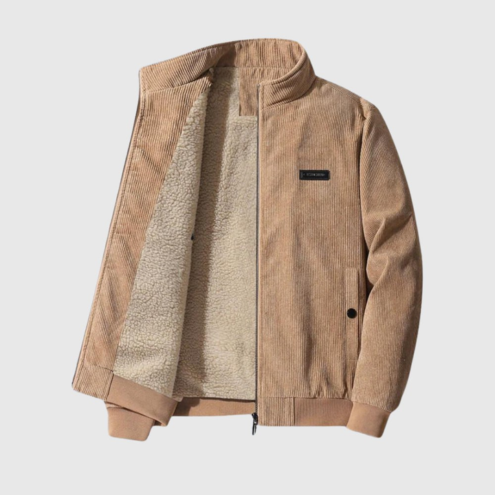 Levoire | Veste En Velours Côtelé Élégante Avec Doublure En Teddy Beige