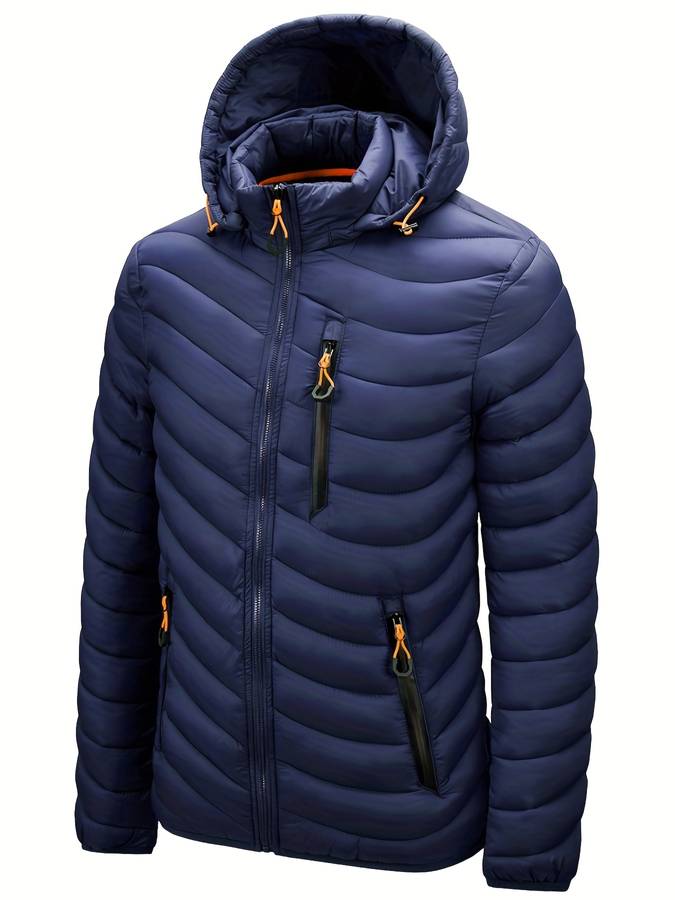 Levoire | Veste à capuche zippée avec poches à manches longues chaudes