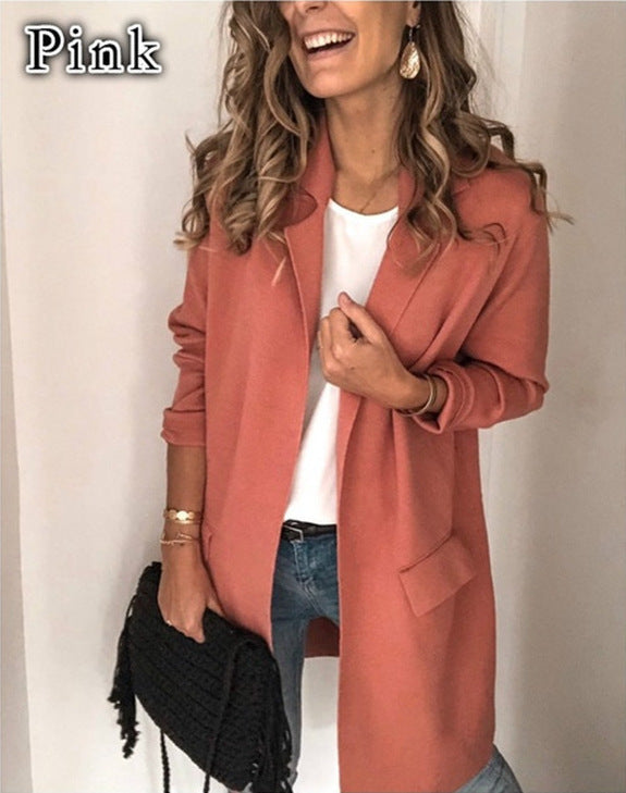 Veste longue élégante pour femmes avec poches pratiques et coupe décontractée Levoire