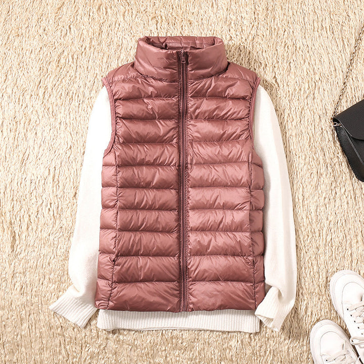 Levoire | Nouveau Gilet D'Hiver En Plumes De Canard Blanches Gris